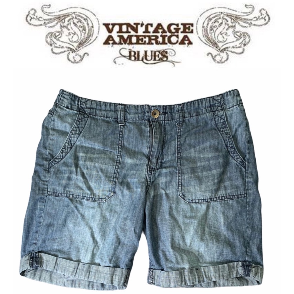 Vintage America blue denim shorts